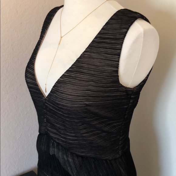 BCBGMAXAZRIA Sven Shirred Mesh Dress - Picture 3 of 8